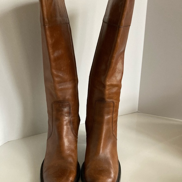 Vintage Brown Leather Knee High Women’s Boots Size 39 - Picture 3 of 8
